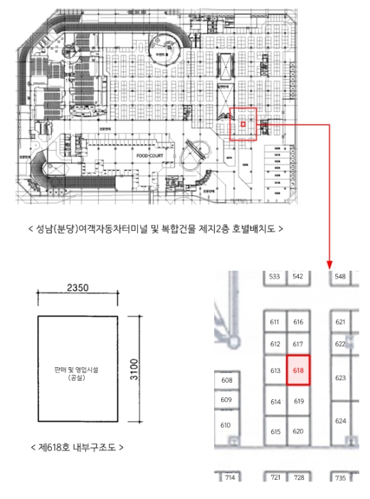 경기 성남시 분당구 야탑동 341, 지2층618호 (야탑동,성남(분당)여객자동차터미널및복합건물) 근린상가 경매 사진 14