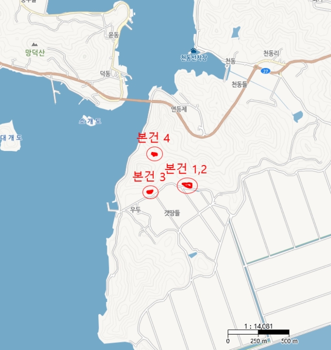 전라남도 완도군 약산면 우두리 1027-1 외 3필지 전 경매 사진 34