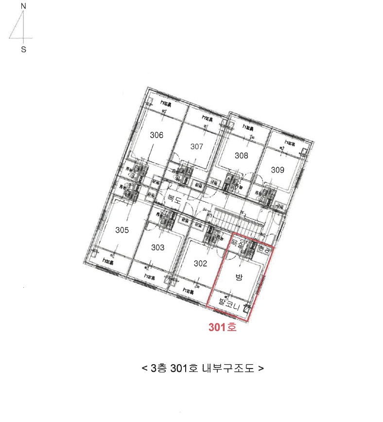 경기 안산시 단원구 원곡동 815-3, 3층301호 도시형생활주택 경매 사진 9