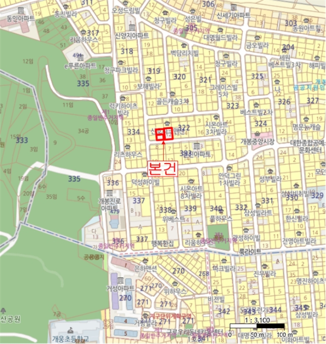 서울 구로구 개봉동 322-12, 제3층 제302호 (개봉동, 중앙힐아파트) 외 2필지 아파트 경매 사진 8