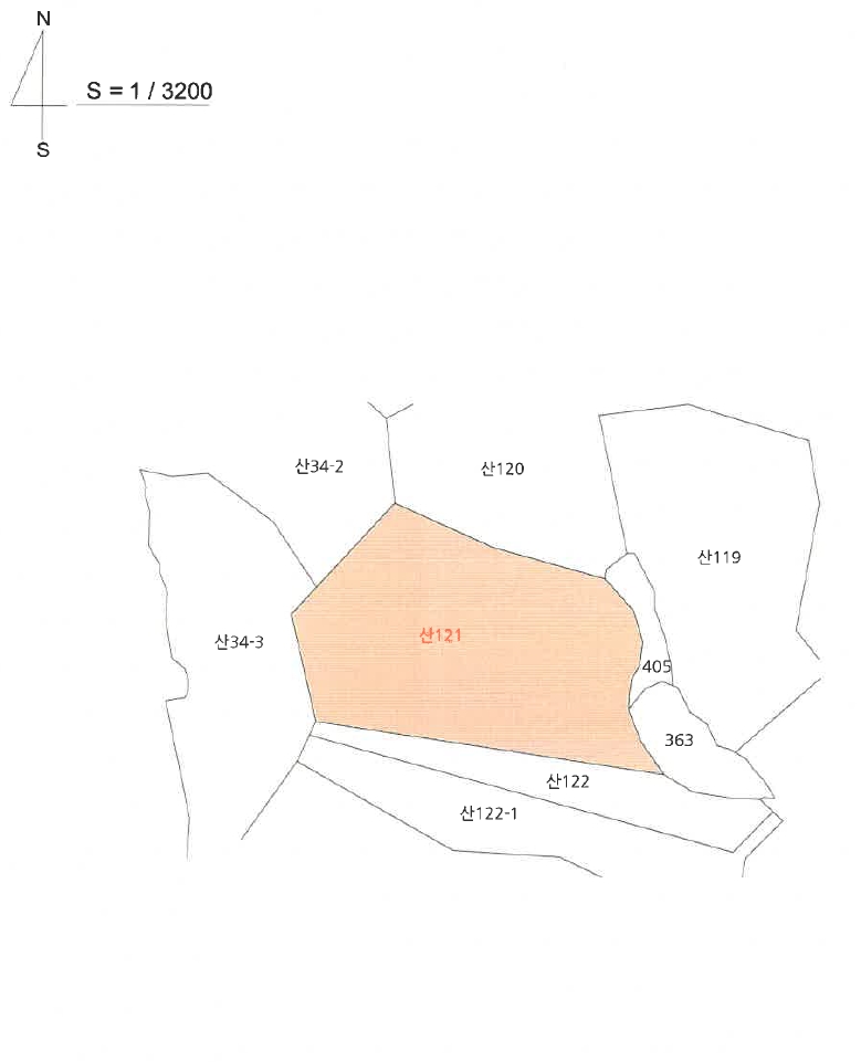 경상북도 포항시 북구 우현동 산121 임야 경매 사진 16