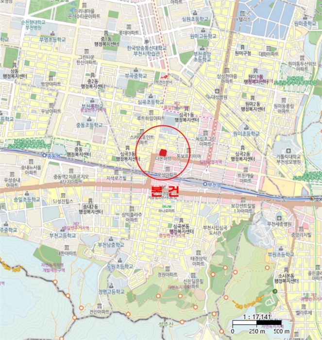 경기 부천시 원미구 심곡동 458-2, 6층 611호 (심곡동,다온하브) 외 6필지 도시형생활주택 경매 사진 17