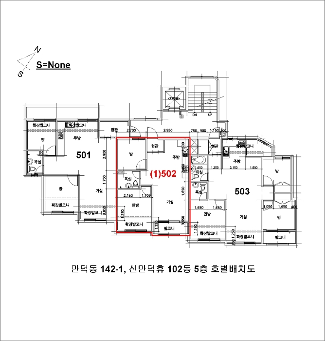 부산 북구 만덕동 142-1, 102동 5층502호 (만덕동,신만덕휴) 다세대주택 경매 사진 10