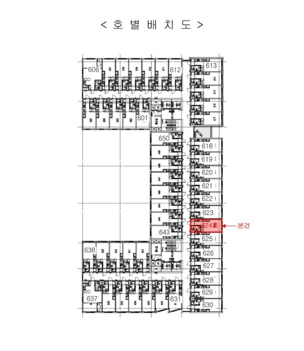 경기 김포시 구래동 6871-33, 비동 6층 624호 (구래동, 김포더럭스나인오피스텔) 외 1필지 오피스텔(주거) 경매 사진 8