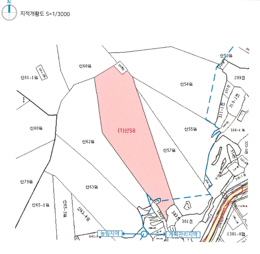 경상남도 창원시 의창구 북면 신촌리 산58 임야 경매 사진 5