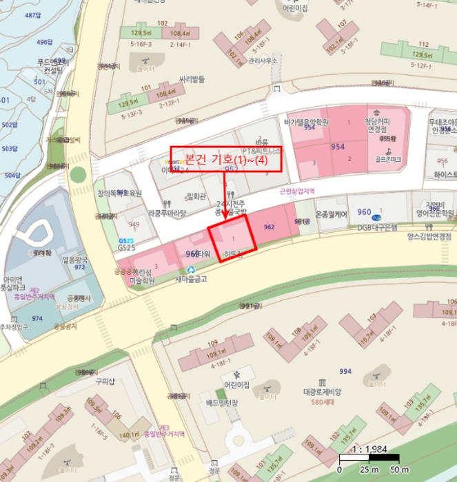 대구 북구 연경동 962-1, 6층601호 (연경동,제이9621타워) 외 3개호 목욕탕 경매 사진 32