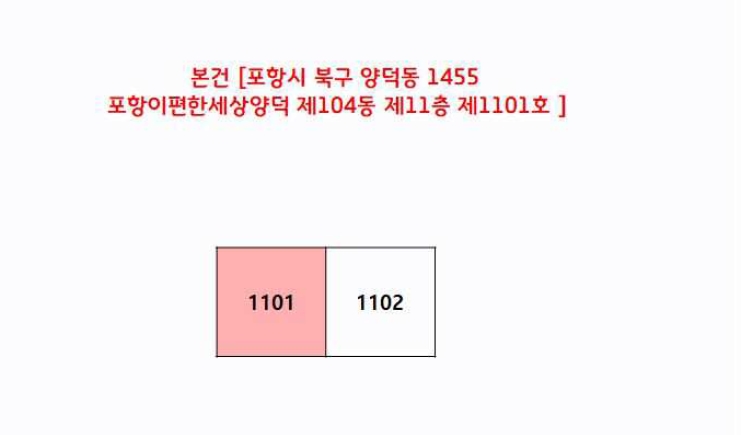경북 포항시 북구 양덕동 1455, 104동 11층 1101호 (양덕동,포항이편한세상양덕) 아파트 경매 사진 13