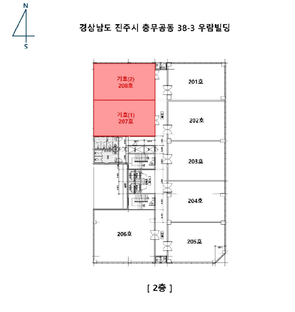 경남 진주시 충무공동 38-3, 2층207호 (충무공동,우람빌딩) 근린상가 경매 사진 10