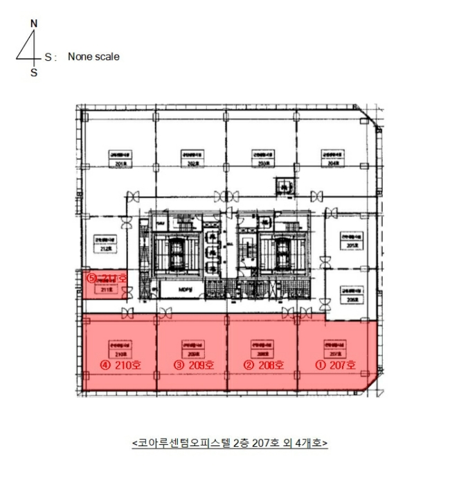 경남 김해시 삼계동 1505-4, 2층207호 (삼계동,코아루센텀오피스텔) 외 3개호 근린상가 경매 사진 13