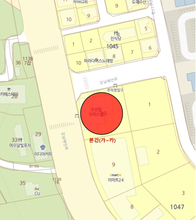 전남 여수시 돌산읍 우두리 1047-10, 1층103호 (오션힐오피스텔) 근린상가 경매 사진 13