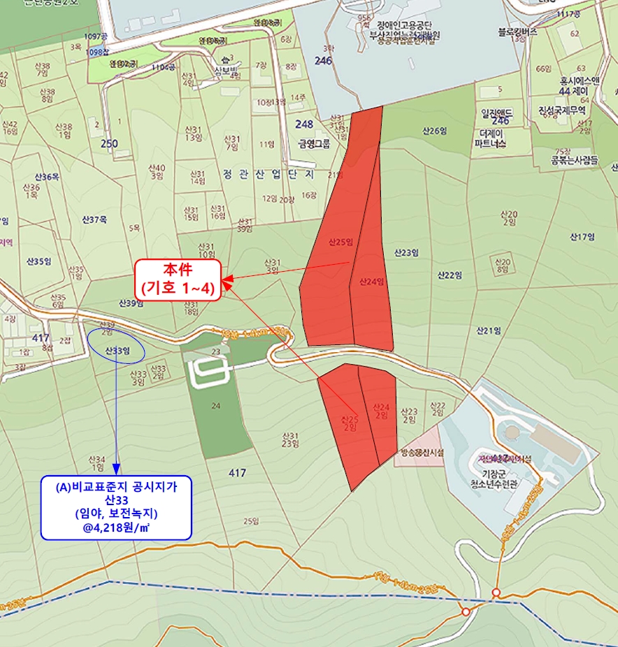 부산광역시 기장군 정관읍 달산리 산25 임야 경매 사진 5
