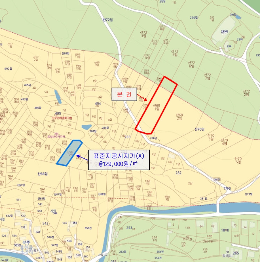 경상북도 포항시 북구 흥해읍 초곡리 산69-1 임야 경매 사진 18