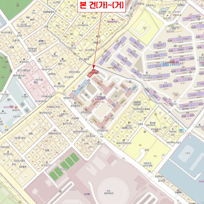 강원특별자치도 원주시 명륜동 802, 상가나동 지층비01호 (명륜동,성원아파트) 외 14개호 근린상가 경매 사진 13