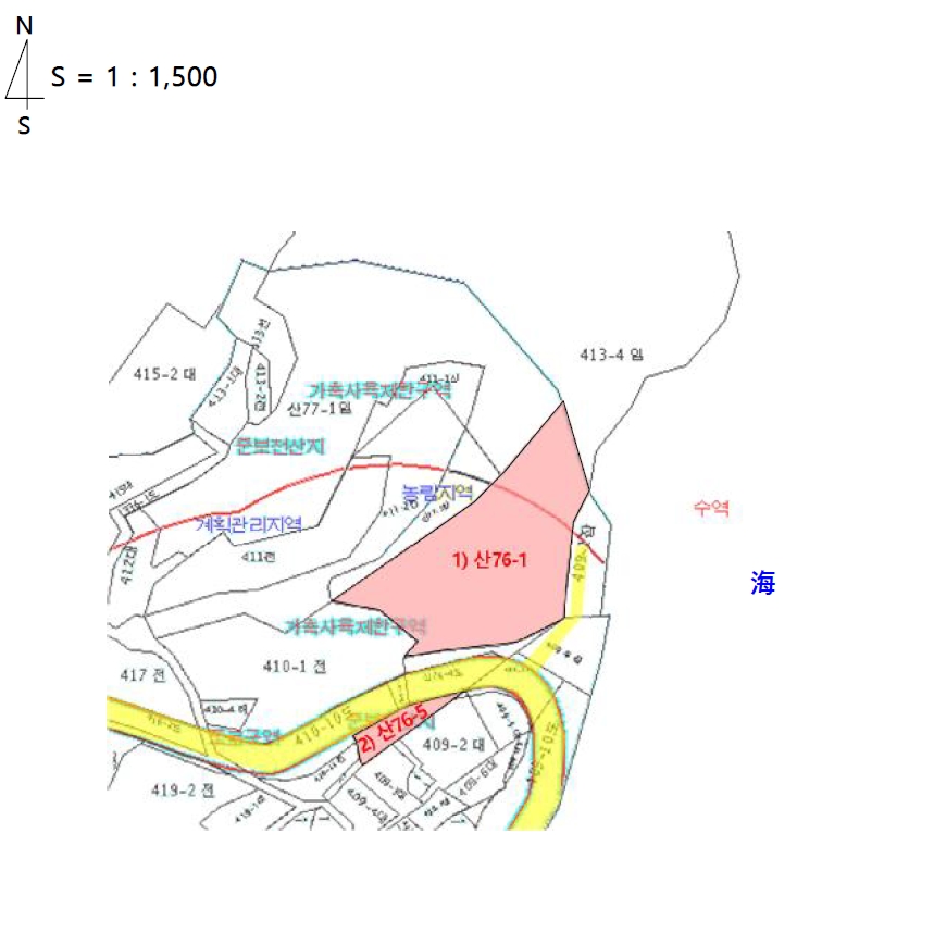 경상남도 통영시 욕지면 동항리 산76-1 임야 경매 사진 8