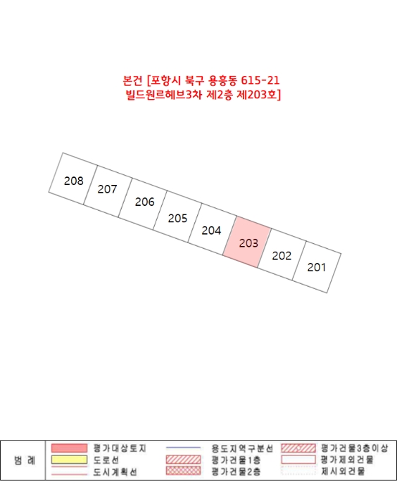 경북 포항시 북구 용흥동 615-21, 2층 203호 (용흥동,빌드원르헤브3차아파트) 아파트 경매 사진 11