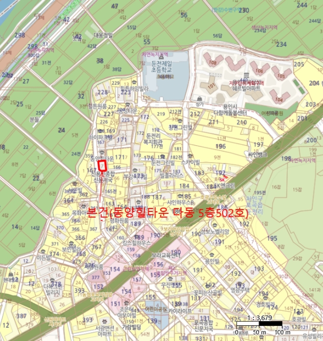 경기 용인시 처인구 포곡읍 둔전리 167-7, 다동 5층502호 (동양힐타운) 다세대주택 경매 사진 8