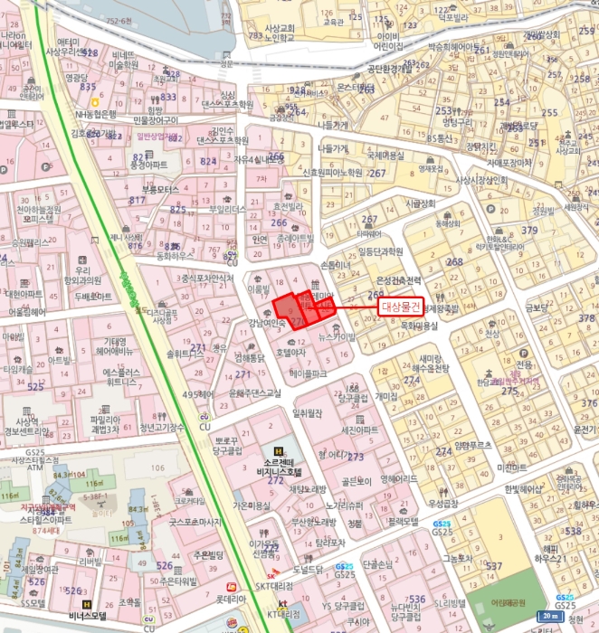 부산 사상구 괘법동 270-9, 2층208호 (괘법동,파크블루11차) 외 2필지 아파트 경매 사진 9