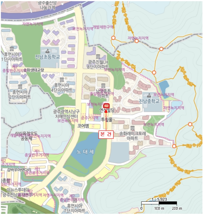 광주 남구 노대동 858, 제2층 제201호 근린상가 경매 사진 19