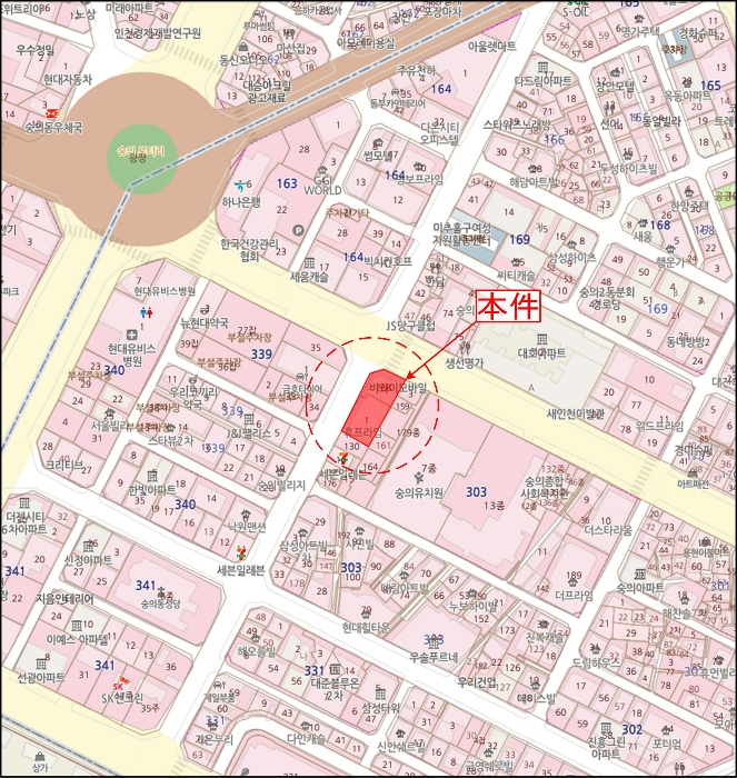 인천 미추홀구 숭의동 303-1, 3층305호 (숭의동,휴프라임) 외 1필지 오피스텔(주거) 경매 사진 10