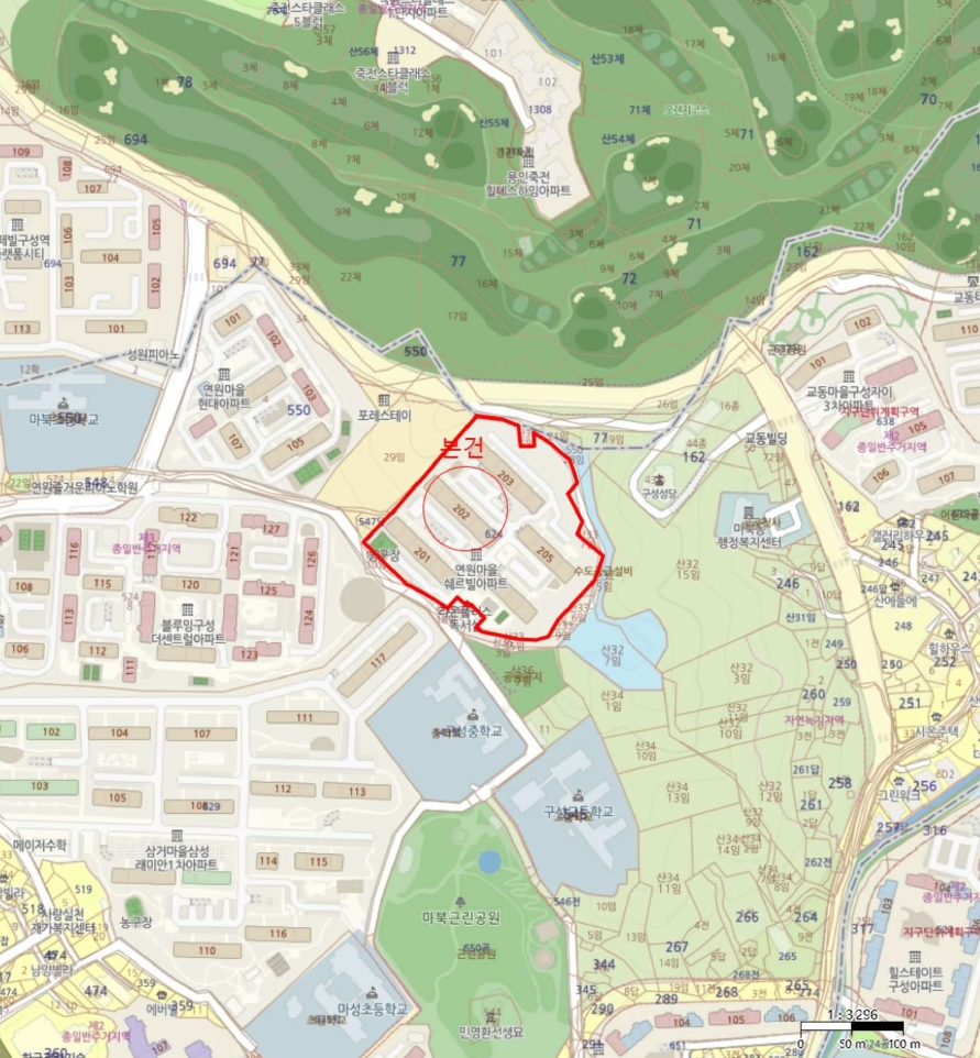 경기 용인시 기흥구 마북동 624, 202동 5층506호 (마북동,연원마을쉐르빌아파트) 아파트 경매 사진 9