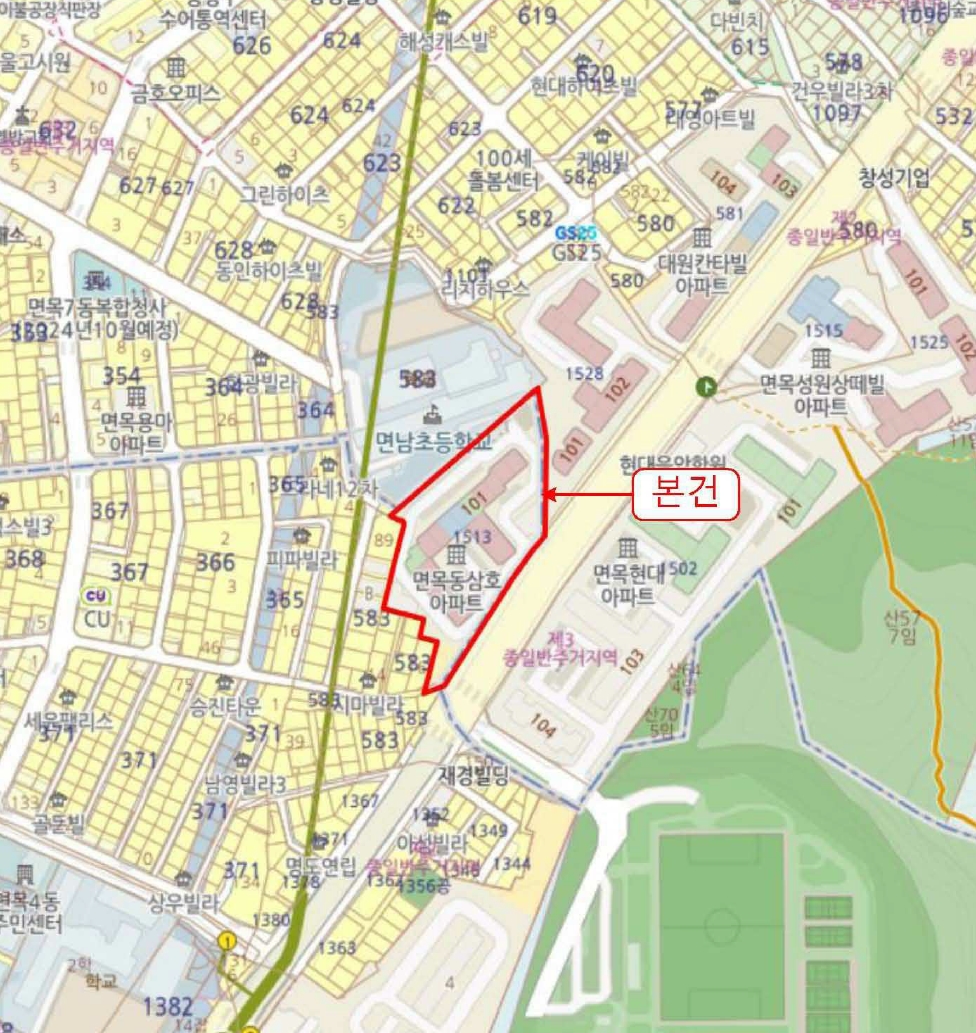 서울 중랑구 면목동 1513, 제101동 제1층 제105호 (면목동,면목동삼호아파트) 외 1필지 아파트 경매 사진 8