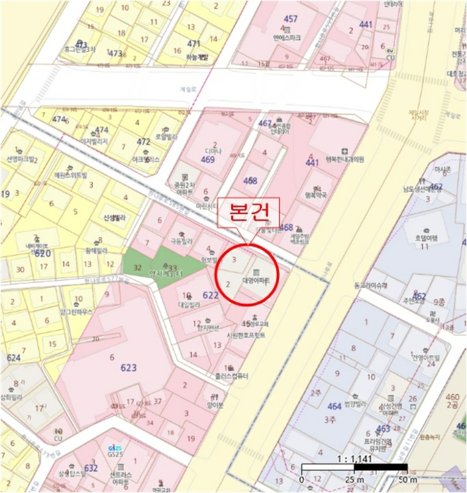 인천 미추홀구 주안동 622-2, 2층201호 (주안동,대명아파트) 외 2필지 오피스텔(주거) 경매 사진 14