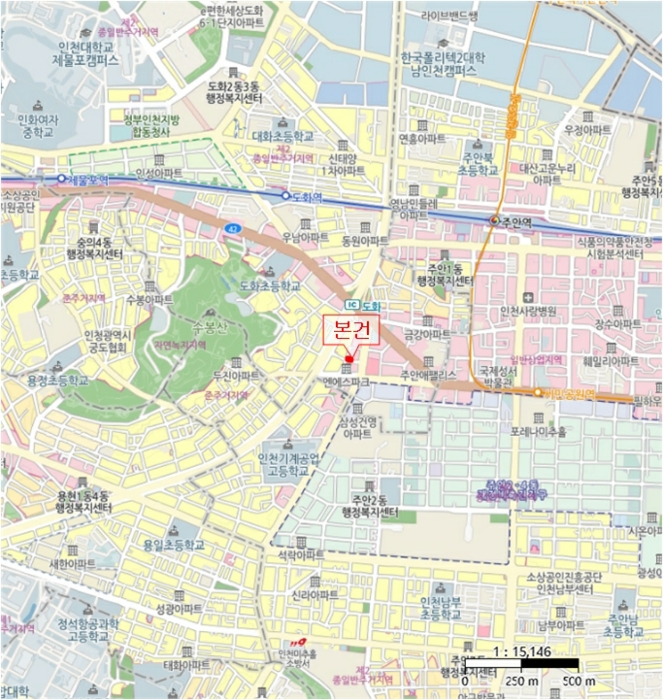 인천 미추홀구 주안동 622-2, 2층201호 (주안동,대명아파트) 외 2필지 오피스텔(주거) 경매 사진 15