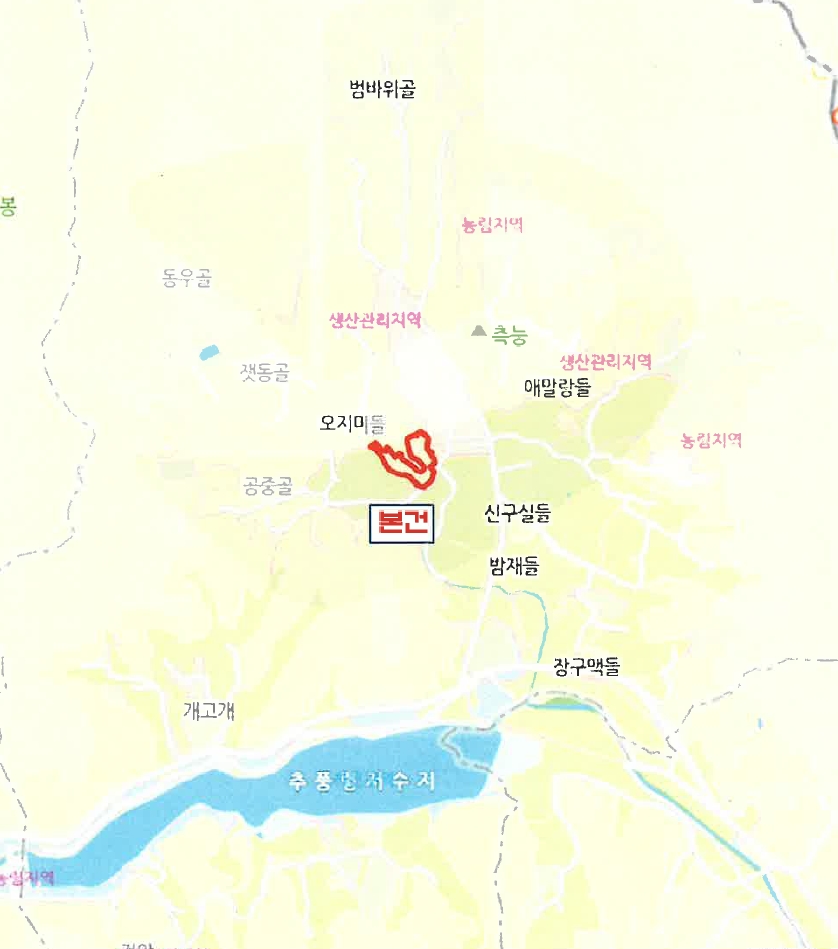 충청북도 영동군 추풍령면 죽전리 287 임야 경매 사진 10
