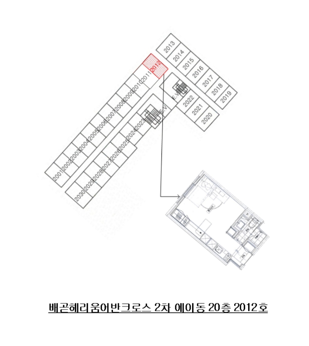 경기 시흥시 배곧동 233, 에이동 20층2012호 (정왕동,배곧헤리움어반크로스2차) 오피스텔(주거) 경매 사진 9