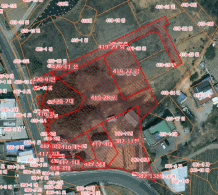 충청남도 당진시 석문면 통정리 417-1 외 15필지 대지 경매 사진 11