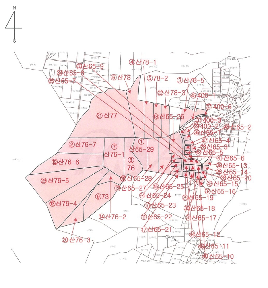 경기도 광주시 퇴촌면 영동리 산65-29 외 47필지 임야 경매 사진 100