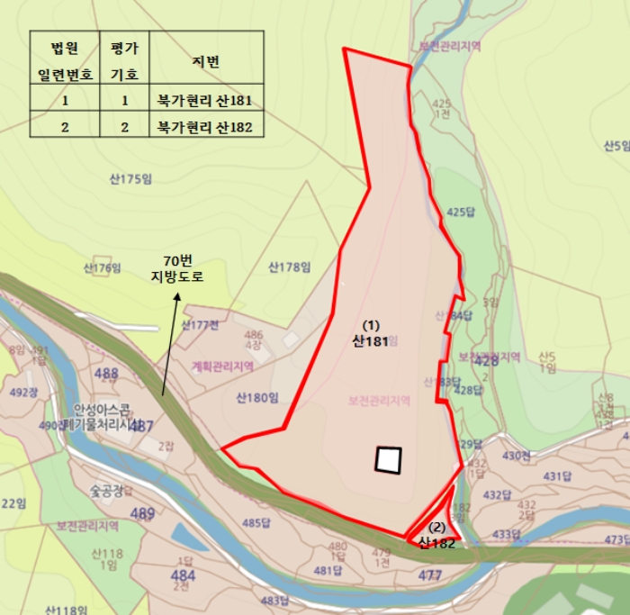 경기도 안성시 보개면 북가현리 산181 외 1필지 임야 경매 사진 43
