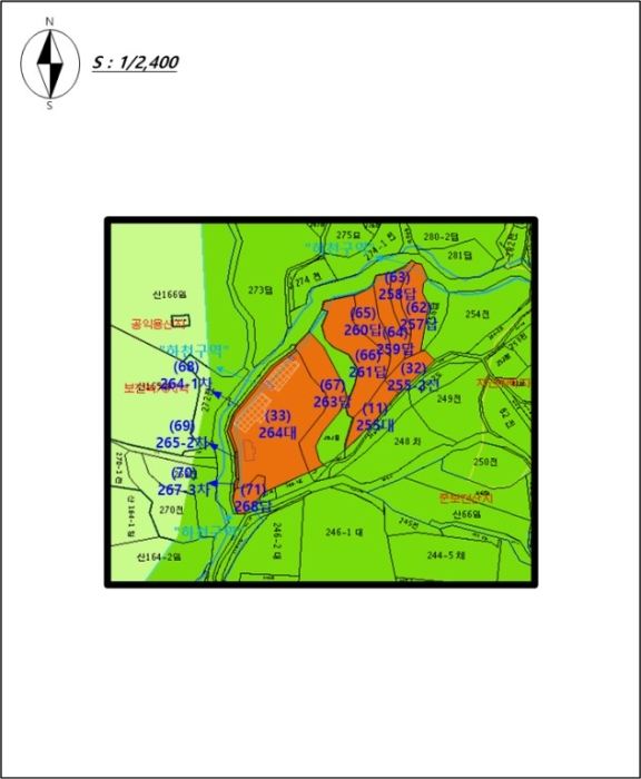 강원특별자치도 춘천시 동면 월곡리 255 외 6필지 대지 경매 사진 14