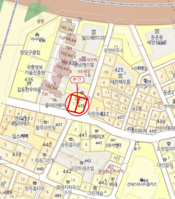 서울 강동구 둔촌동 435-1, 8층803호 (둔촌동,한울둔촌베아체) 외 1필지 오피스텔(주거) 경매 사진 8
