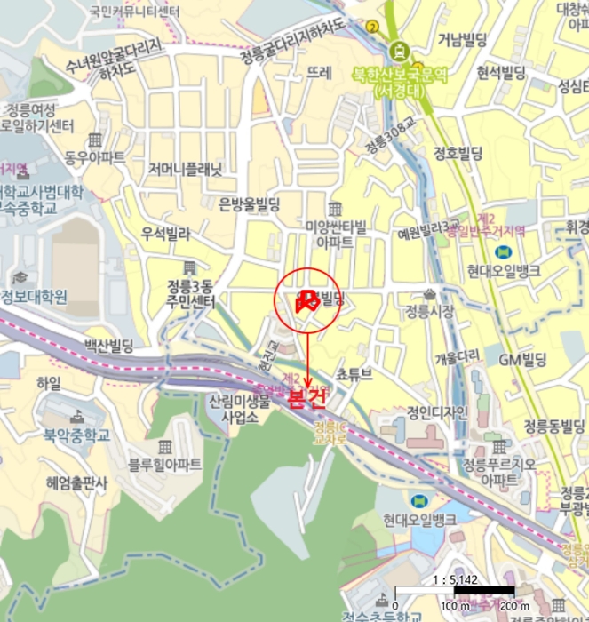 서울 성북구 정릉동 685-13, 3층303호 (정릉동,무화과동(102)) 외 3필지 도시형생활주택 경매 사진 11