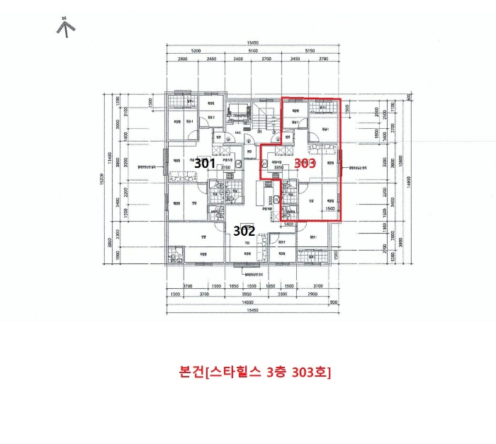 경기 김포시 북변동 208, 3층303호 (북변동,스타힐스) 다세대주택 경매 사진 14