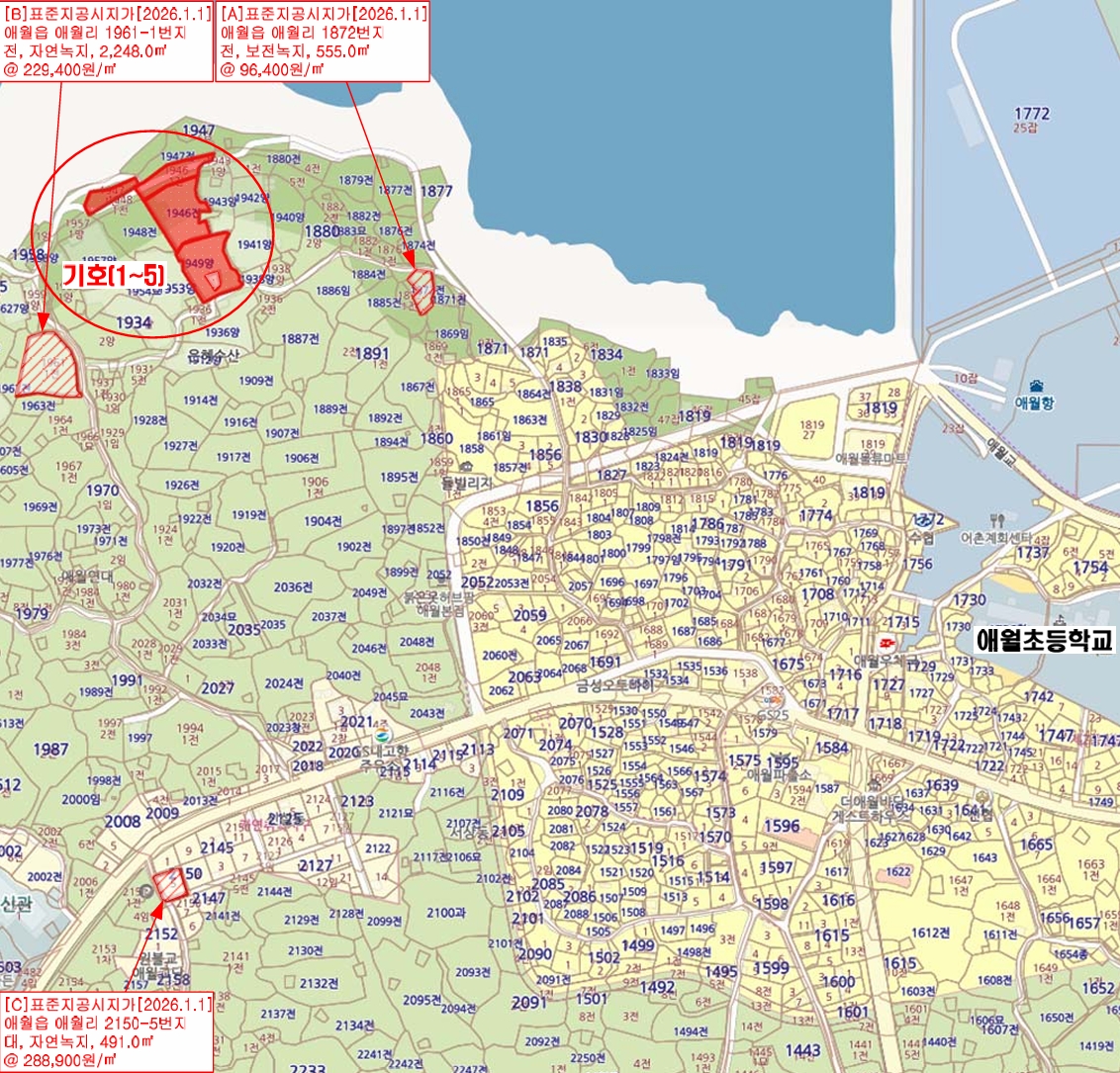 제주특별자치도 제주시 애월읍 애월리 1947-1 외 3필지 근린생활시설 경매 사진 36