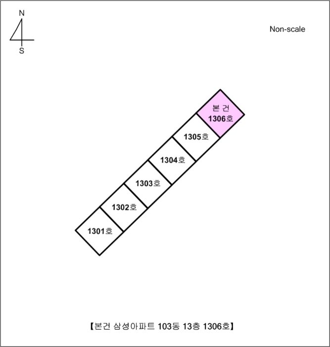 경남 사천시 정동면 풍정리 388-1, 103동 13층1306호 (삼성아파트) 아파트 경매 사진 9