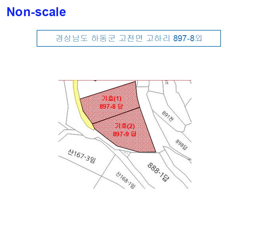 경상남도 하동군 고전면 고하리 897-8 외 1필지 답 경매 사진 7