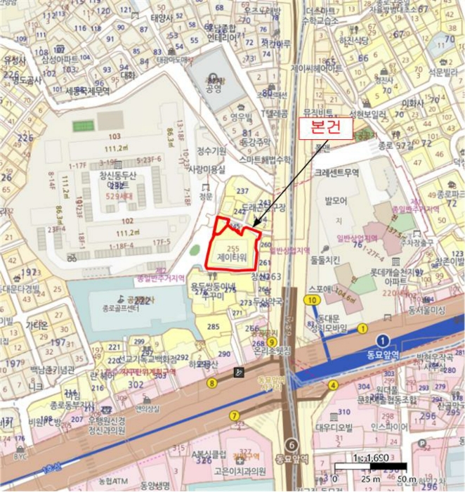 서울 종로구 창신동 255-1, 9층902호 외 1필지 오피스텔(주거) 경매 사진 10