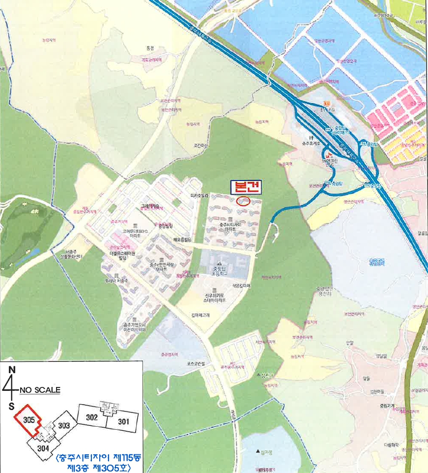 충북 충주시 중앙탑면 용전리 721, 115동 3층305호 (충주시티자이) 아파트 경매 사진 6