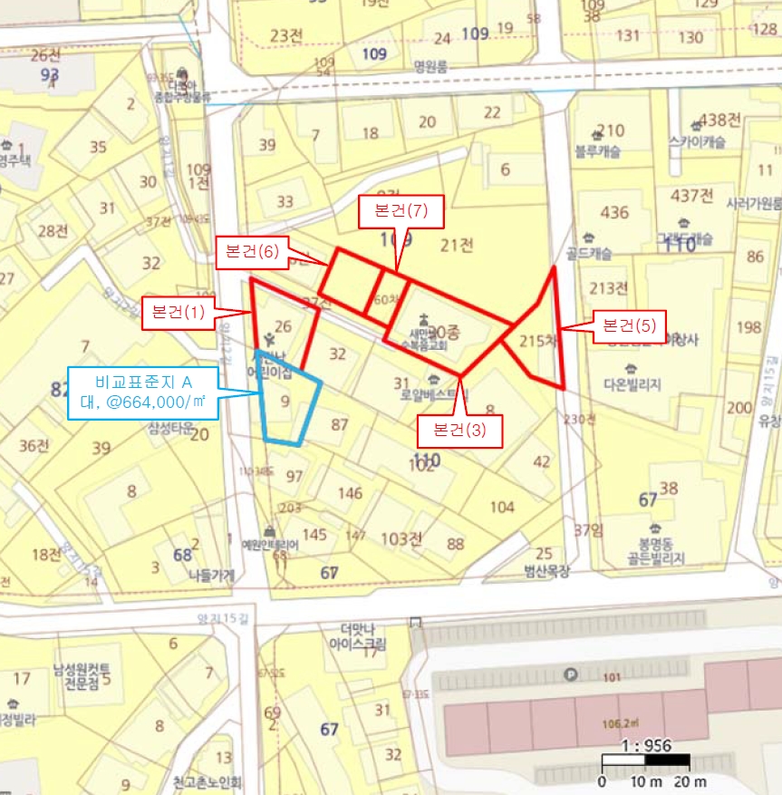 충청남도 천안시 동남구 봉명동 109-26 외 4필지 종교시설 경매 사진 28