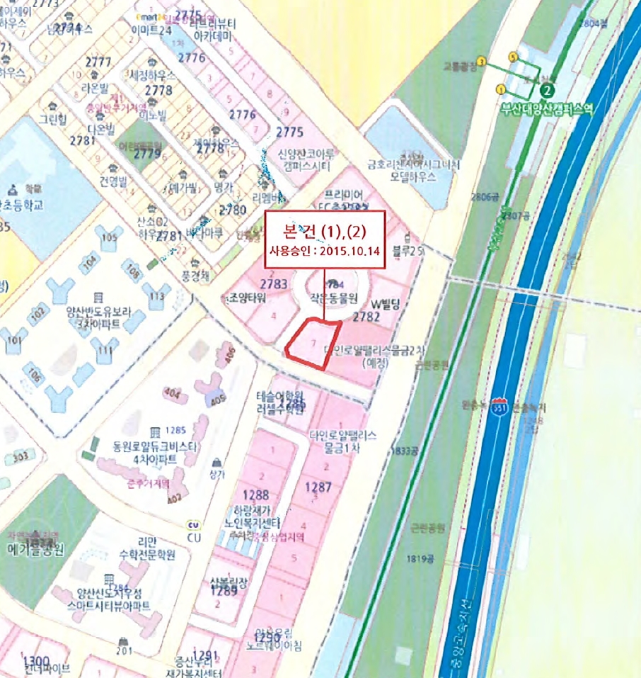 경남 양산시 물금읍 범어리 2782-7, 1층110호 (에이원시티) 근린상가 경매 사진 5