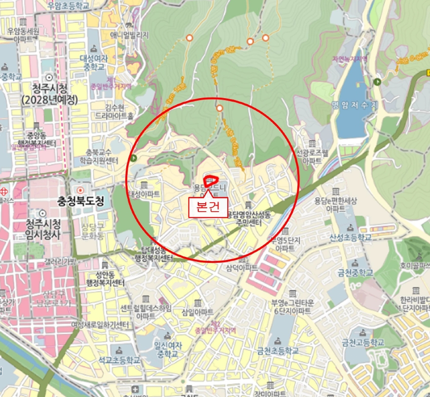 충북 청주시 상당구 용담동 190-1, 101동 11층 1105호 (용담동,모드니아파트) 아파트 경매 사진 6