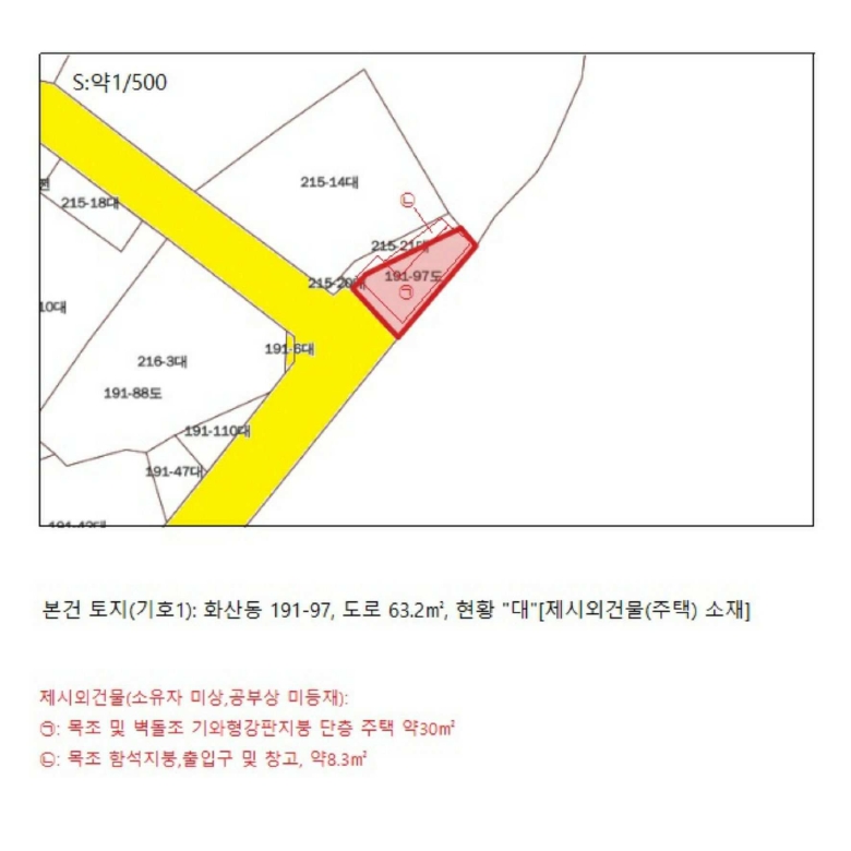 충청북도 제천시 화산동 191-97 도로 경매 사진 16