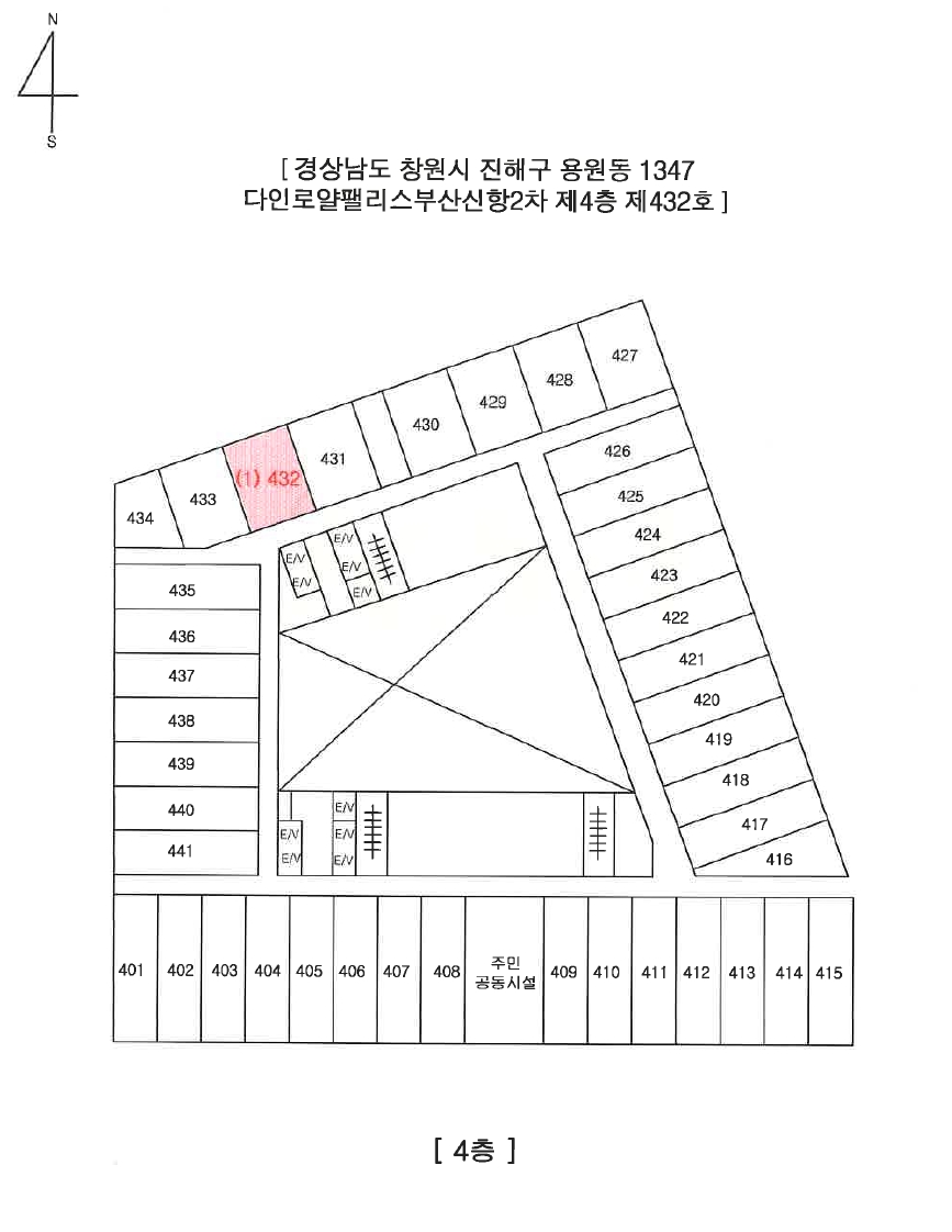 경남 창원시 진해구 용원동 1347, 4층432호 (용원동,다인로얄팰리스부산신항2차) 오피스텔(주거) 경매 사진 10