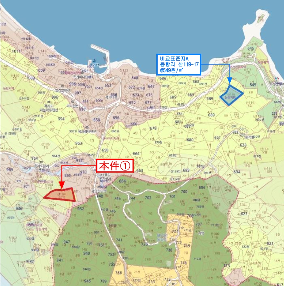 경상남도 통영시 욕지면 동항리 산104-22 임야 경매 사진 17