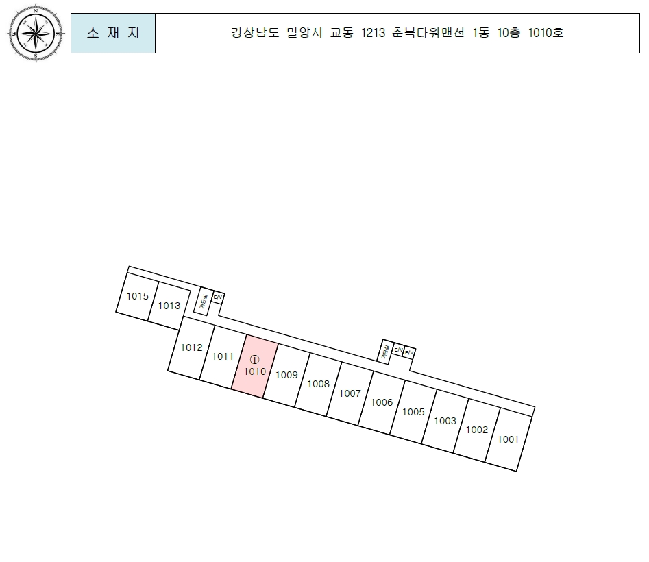 경남 밀양시 교동 1213, 1동 10층1010호 (교동,춘복타워맨션) 아파트 경매 사진 8