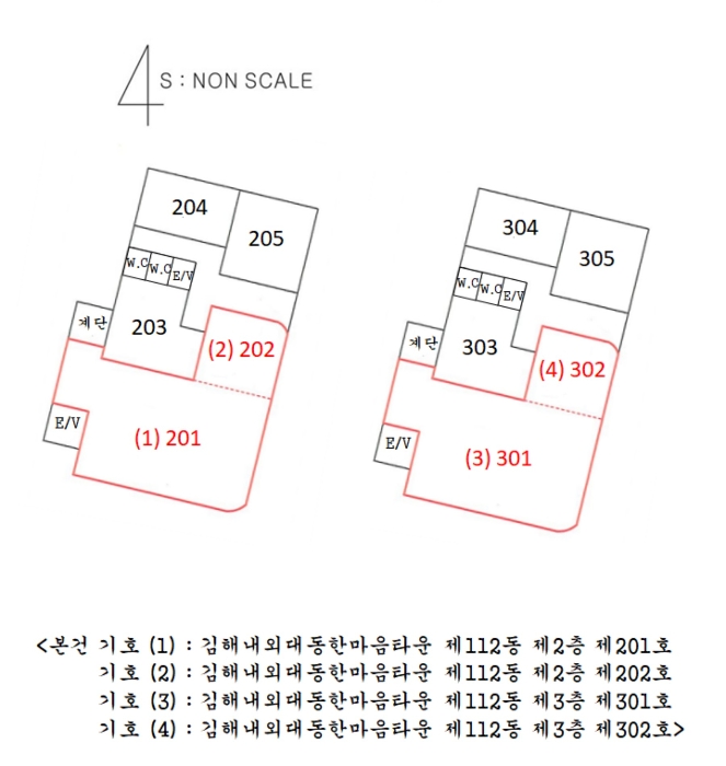 경남 김해시 외동 1251, 112동 2층201호 (외동,김해내외대동한마음타운) 외 3개호 근린상가 경매 사진 19