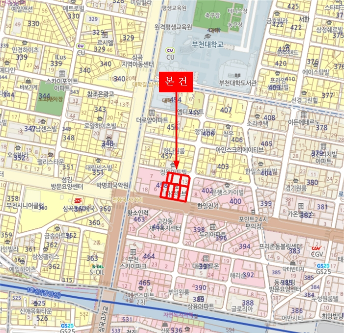 경기 부천시 원미구 심곡동 458-2, 12층 1207호 (심곡동, 다온하브) 외 6필지 도시형생활주택 경매 사진 12